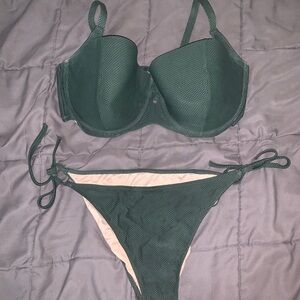 Shade & Shore Dark Green Bikini Set